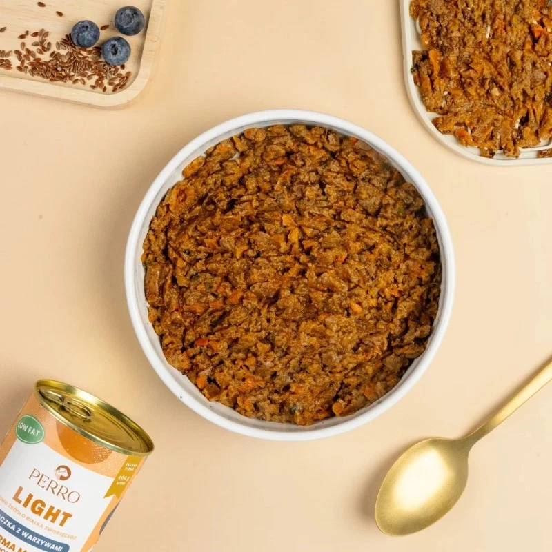 PERRO LIGHT MOKRA KARMA DLA PSA KACZKA Z WARZYWAMI 400G