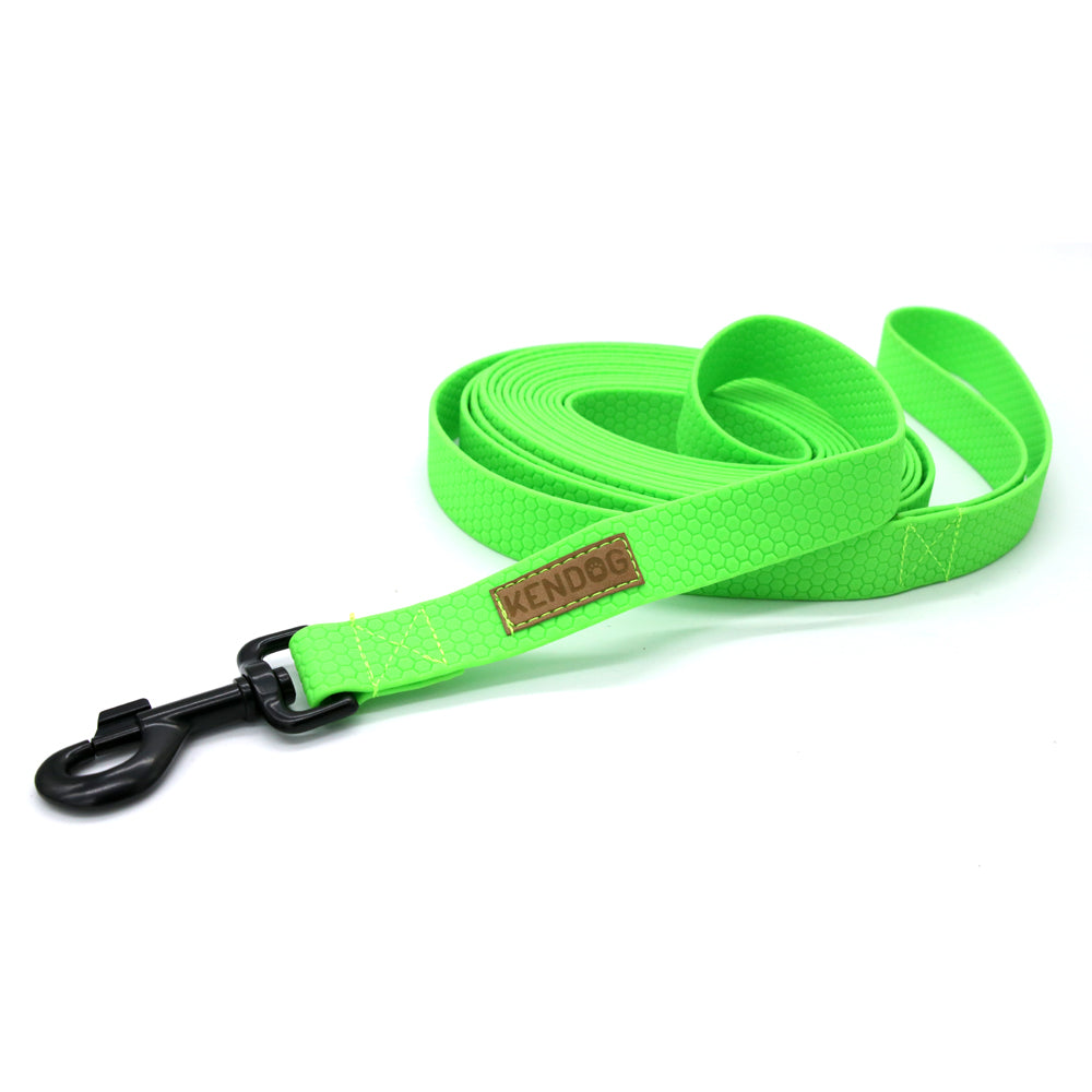 KENDOG SMYCZ TRENINGOWA PVC/TPU NEON GREEN 25MM 10M