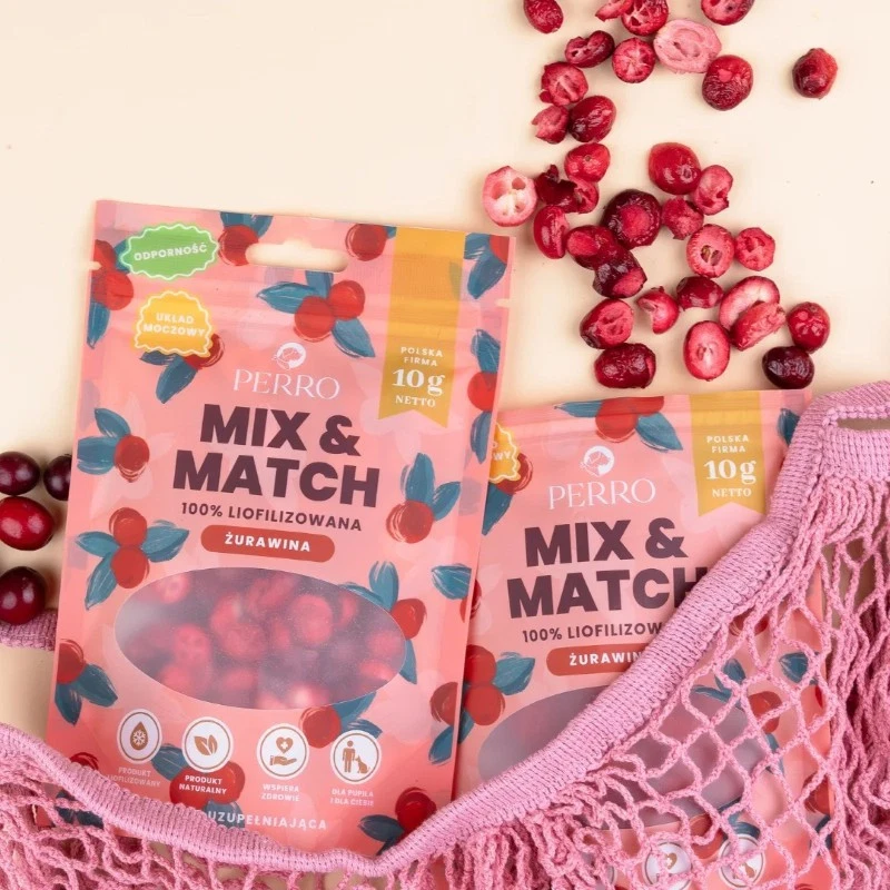 PERRO MIX & MATCH PRZYSMAKI DLA PSA ŻURAWINA 10G