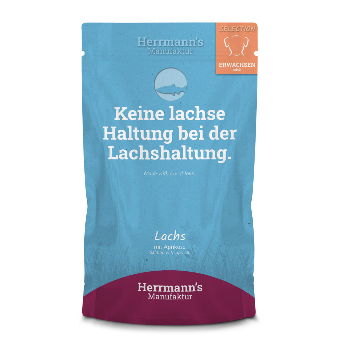 HERRMANN'S MANUFAKTUR SELECTION DOG LACHS - ŁOSOŚ Z MORELAMI (150G)