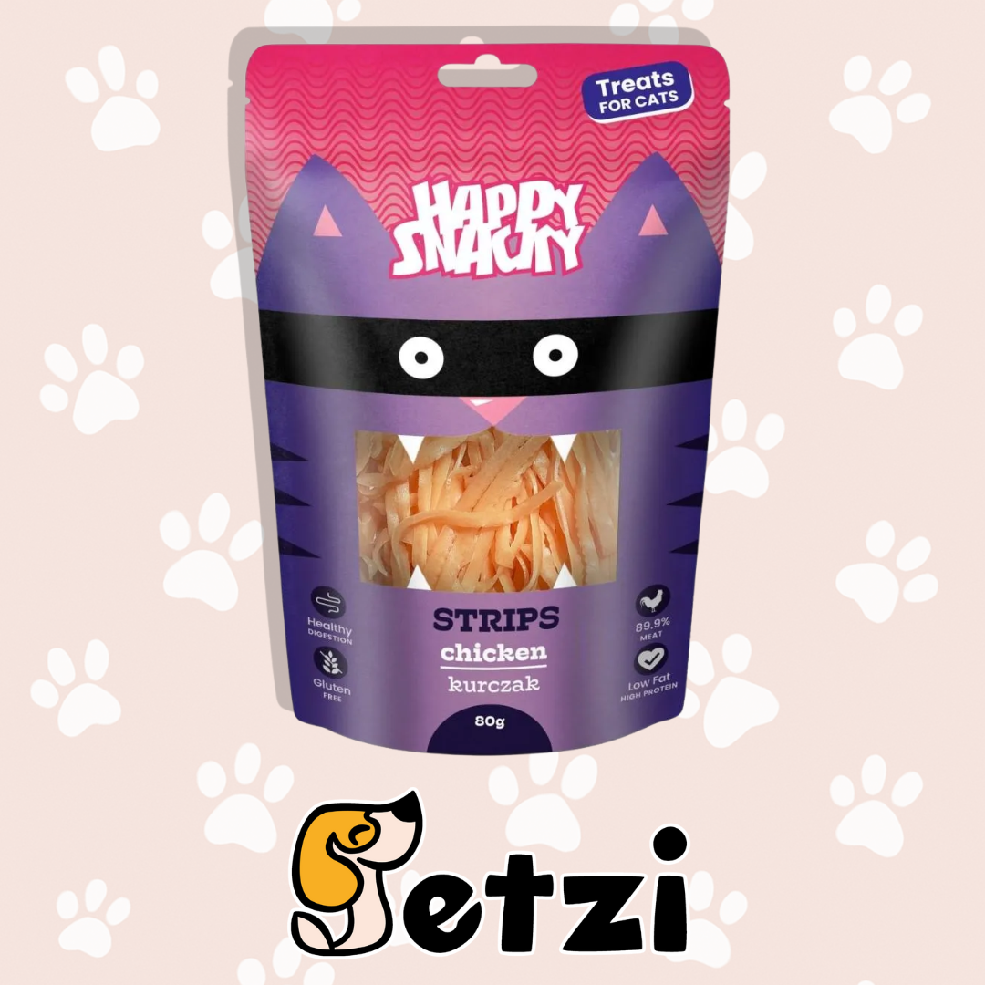 HAPPY SNACKY MIĘKKIE PRZYSMAKI DLA KOTA - RÓŻNE RODZAJE