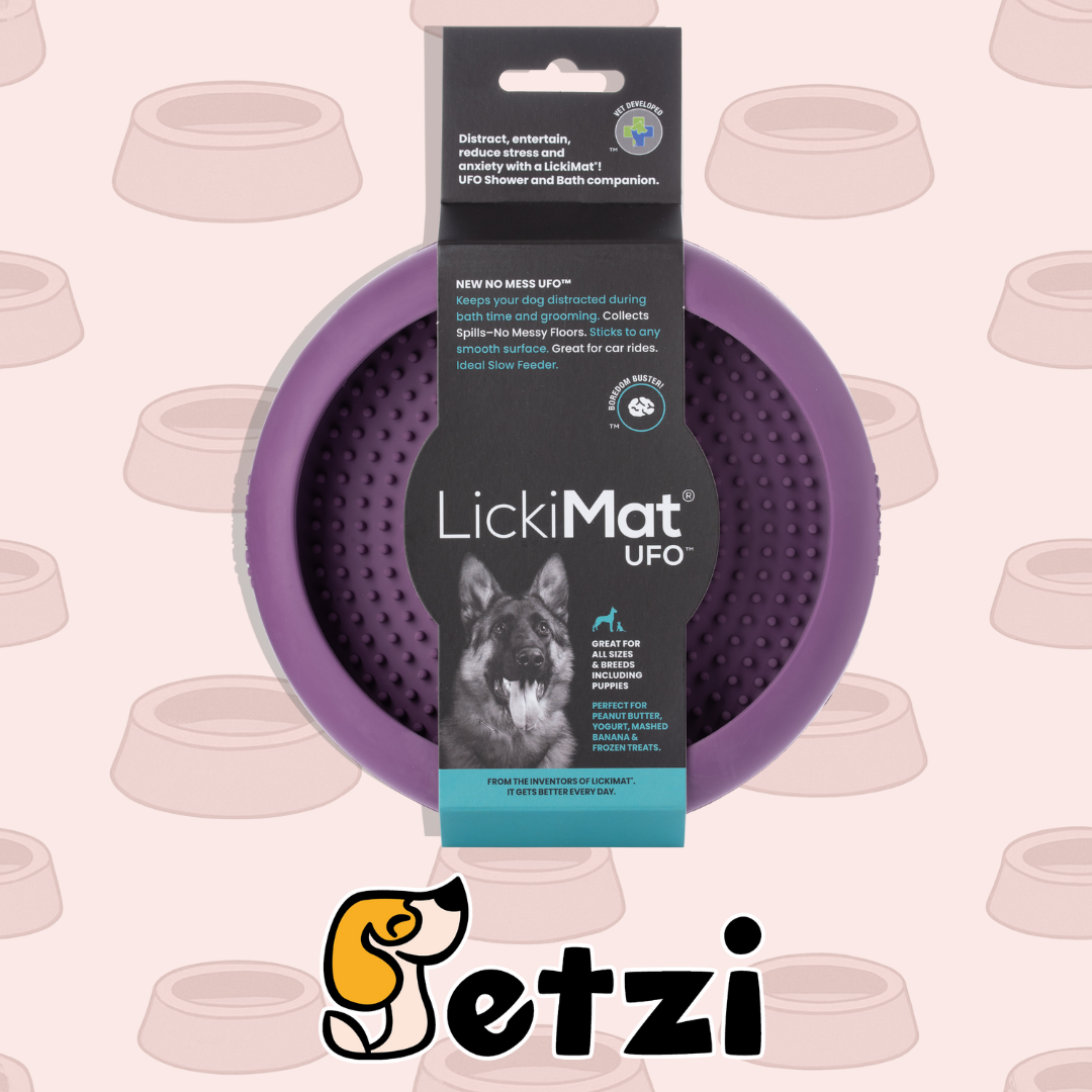 LICKIMAT UFO - GUMOWA MISKA DO WYLIZYWANIA DLA PSA I KOTA, Z PRZYSSAWKAMI - RÓŻNE KOLORY
