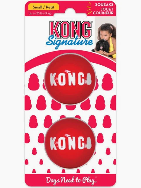 KONG SIGNATURE BALLS 2-PK SM