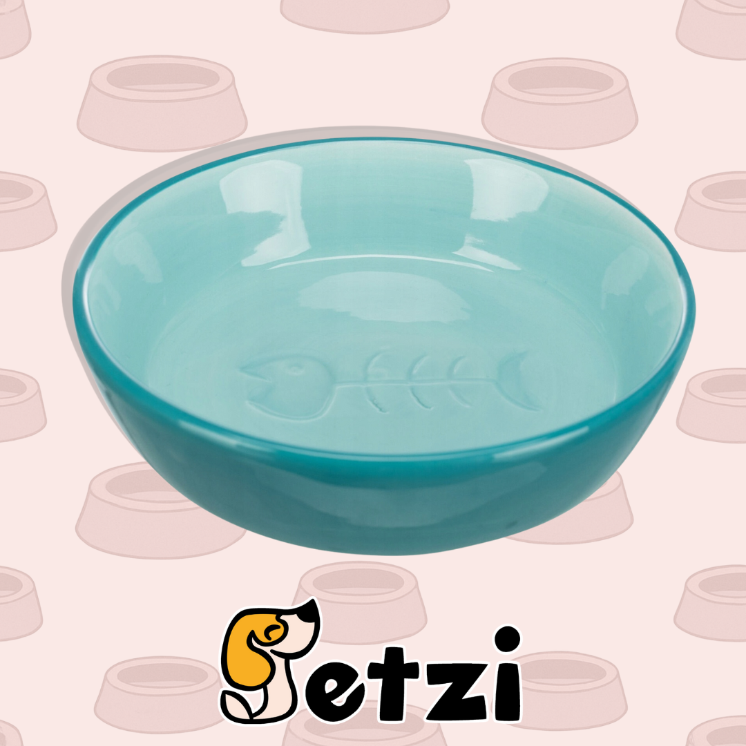 TRIXIE MISKA CERAMICZNA DLA KOTA NIEBIESKA 0,25L/15CM