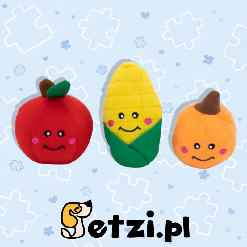 ZIPPY PAWS MINIZ 3PACK FALL HARVEST
