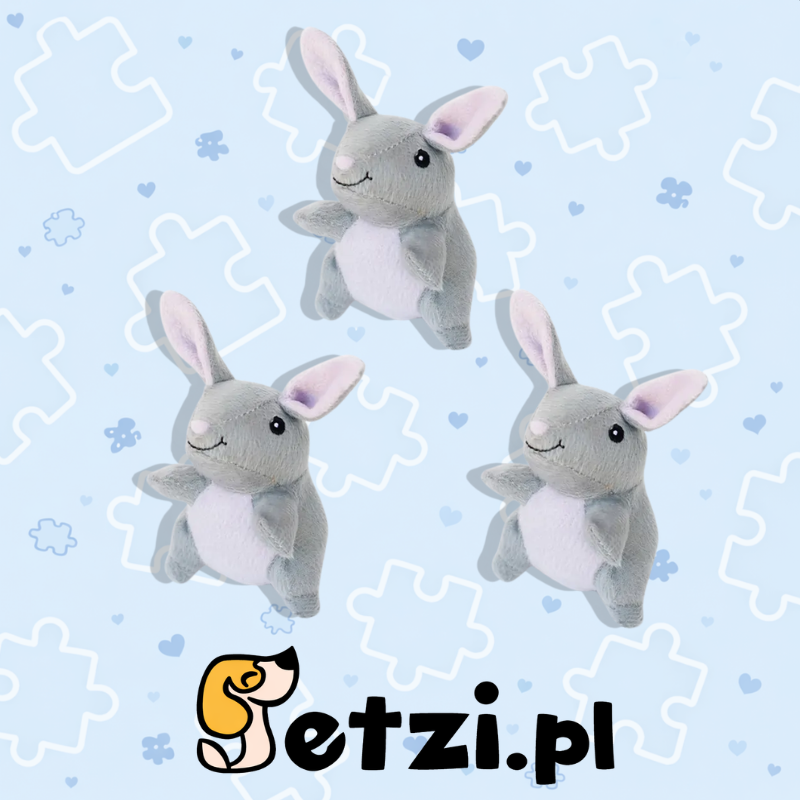 ZIPPY PAWS MINIZ 3PACK BUNNIES