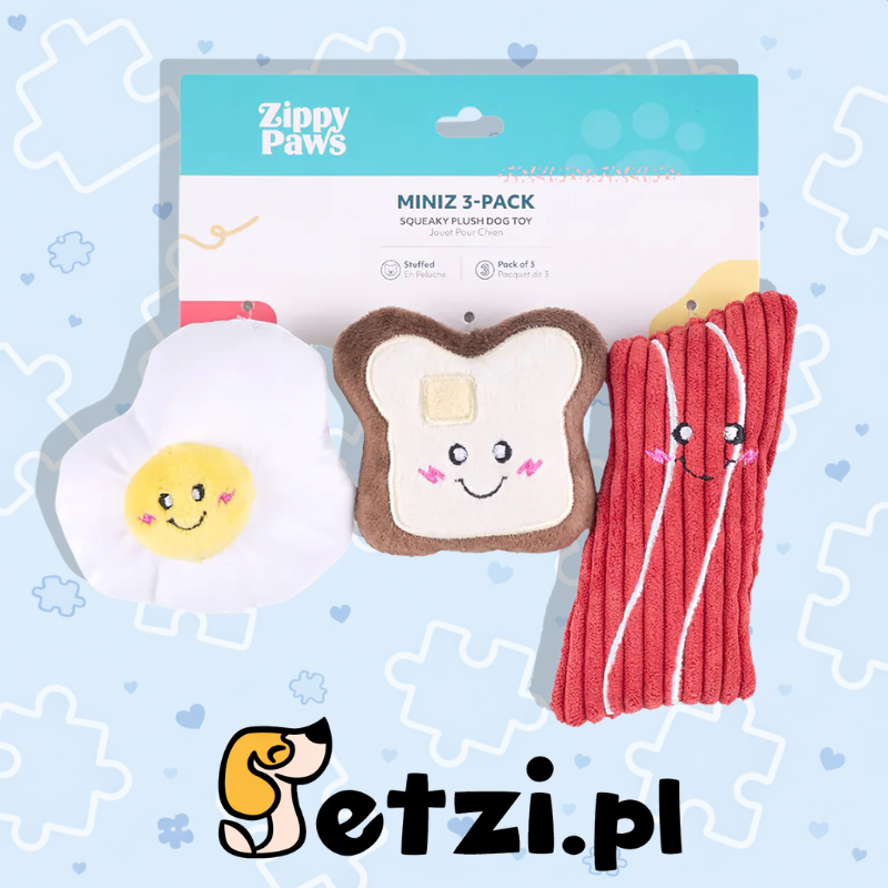 ZIPPY PAWS MINIZ 3PACK BREAKFAST FOODS