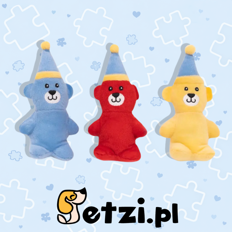 ZIPPY PAWS MINIZ 3PACK BIRTHDAY BEARS
