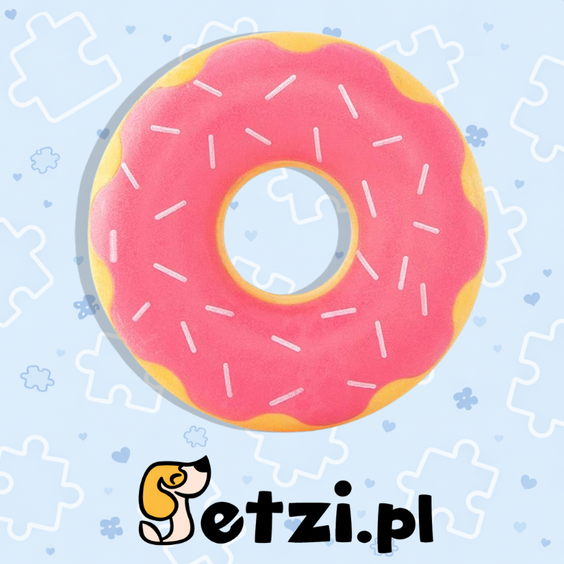 ZIPPY PAWS LATEX DONUTZ STRAWBERRY