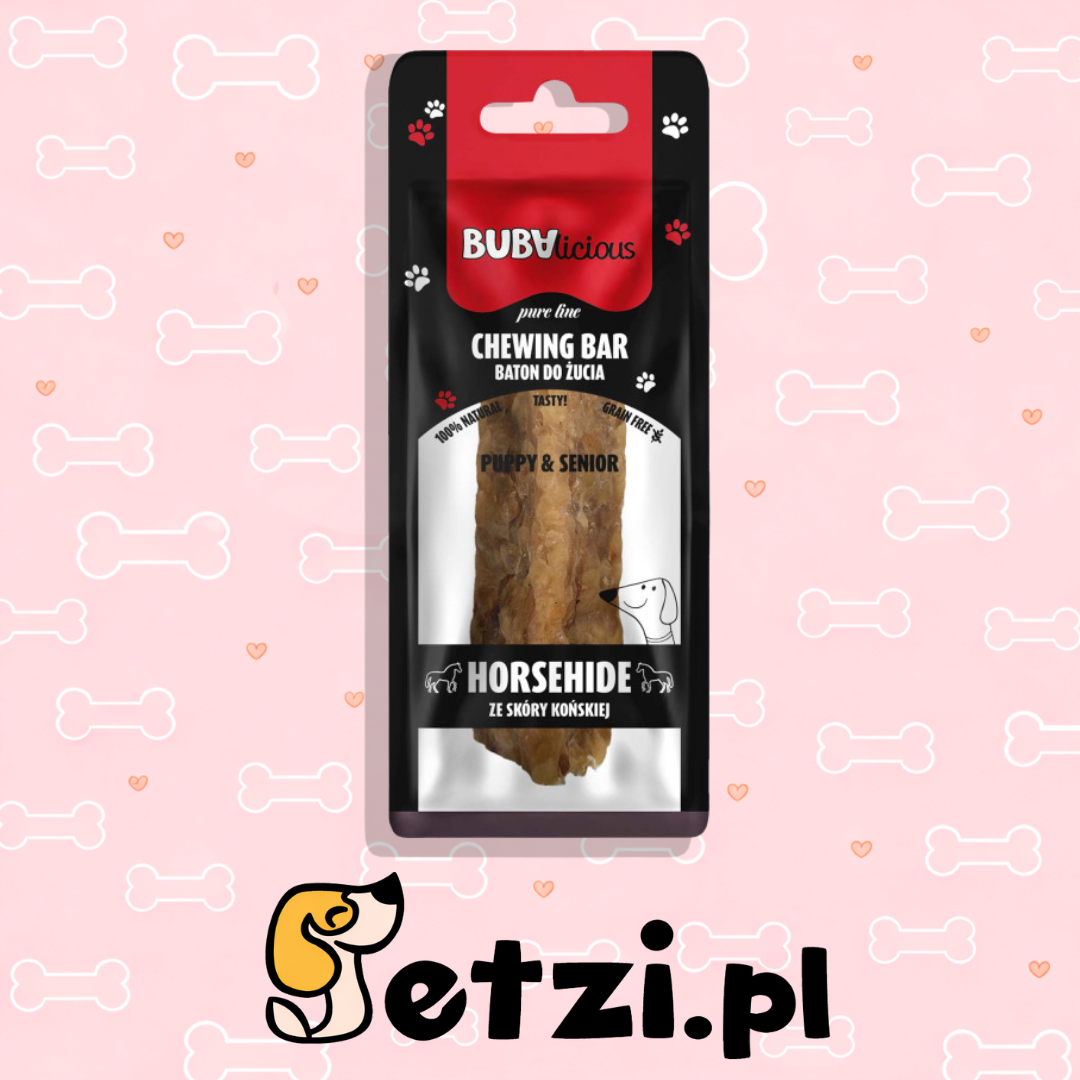BUBA BUBALICIOUS PURE LINE BATON ZE SKÓRY KOŃSKIEJ 12CM