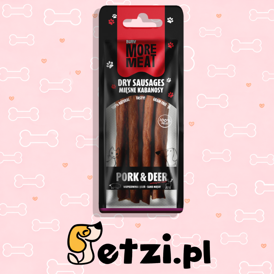 BUBA BUBALICIOUS KABANOSY WIEPRZOWINA I JELEŃ 70G
