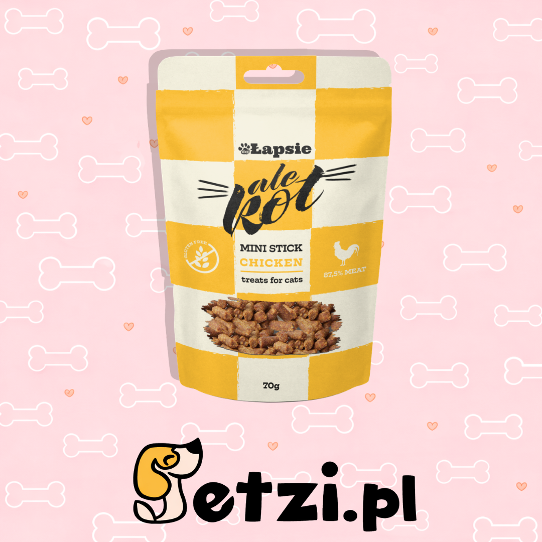 HAPPY SNACKY ALE KOT PATYCZKI Z KURCZAKA 70G