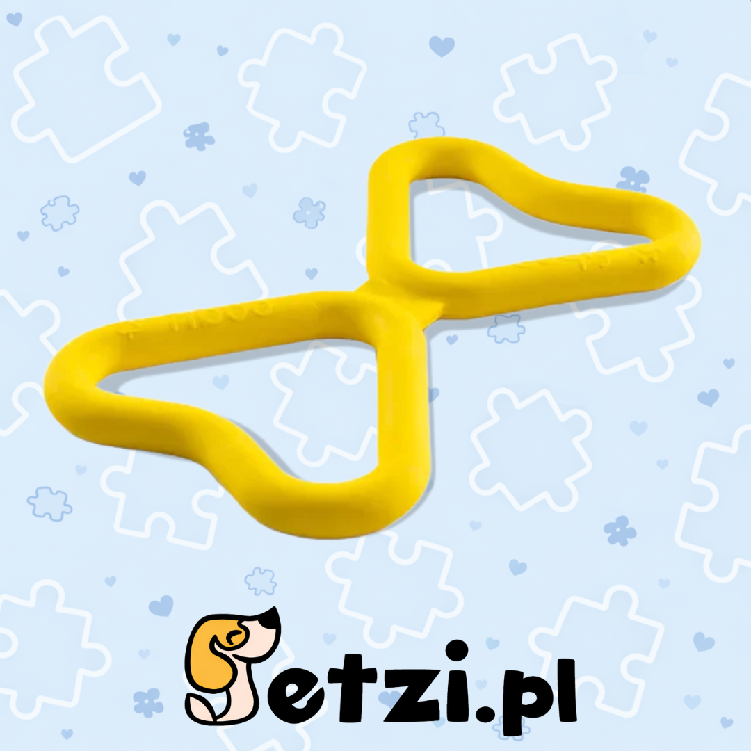 FIBOO FIB - ŻÓŁTY - SZARPAK DLA PSIAKA