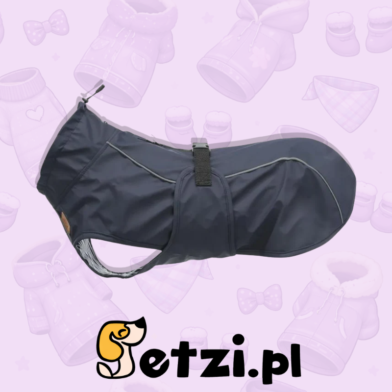 TRIXIE BE NORDIC HUSUM PŁASZCZYK PRZECIWDESZCZOWY, NIEBIESKI, L: 55 CM