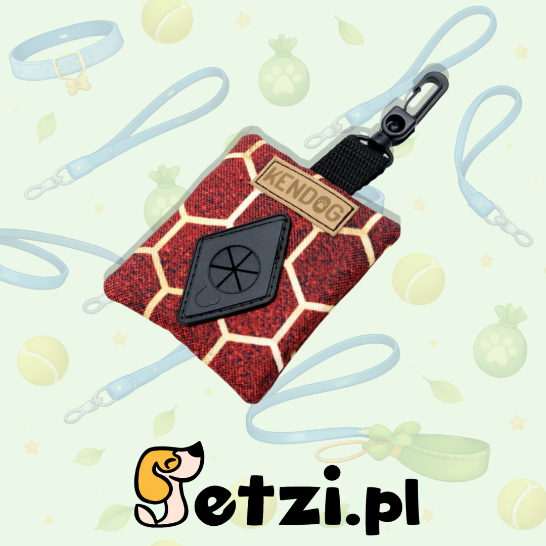 KENDOG KUPOWNIK BORDO PLASTRY MIODU - ETUI NA PSIE WORKI