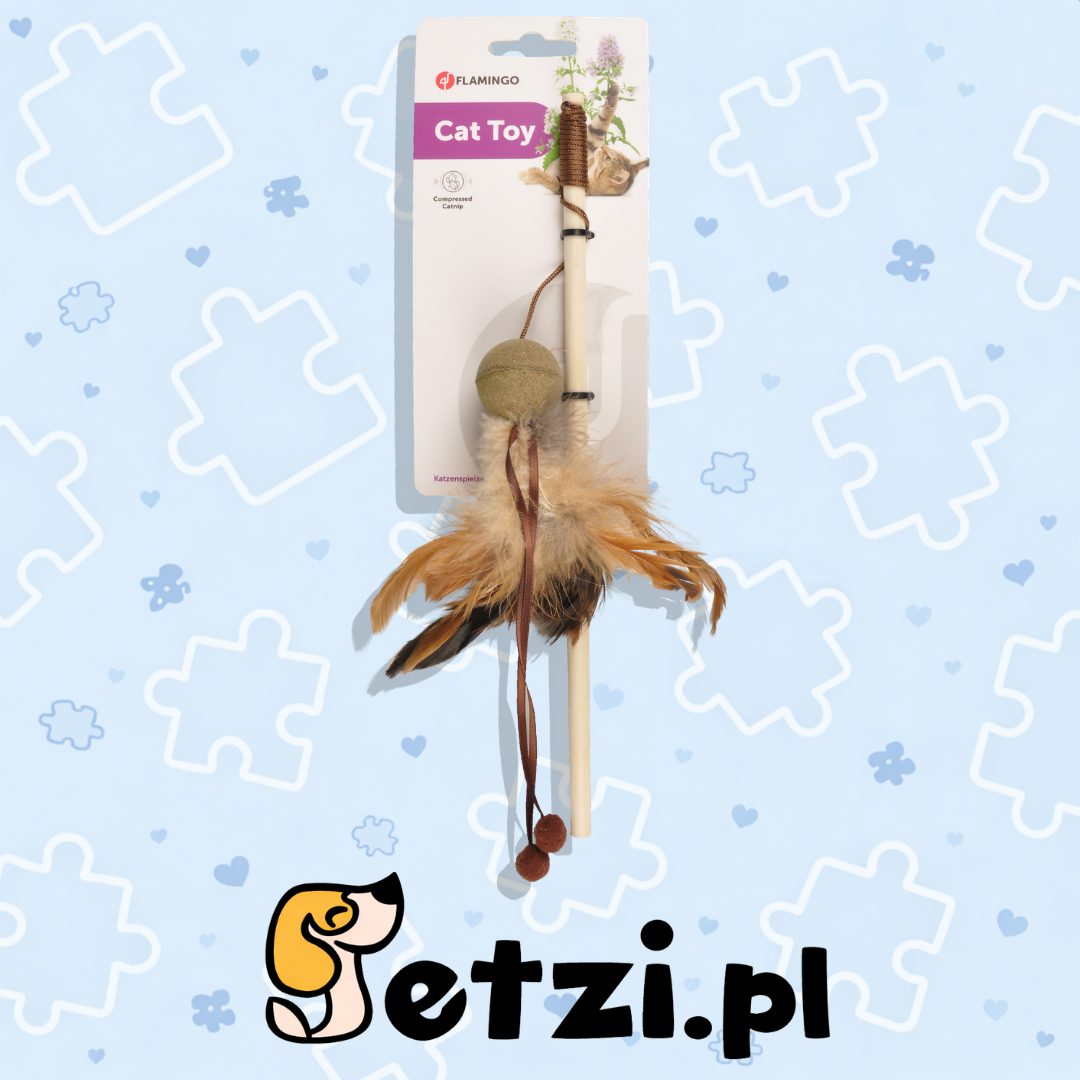 FLAMINGO CT PENKEN COMPRESSED CATNIP DANGLER 27CM