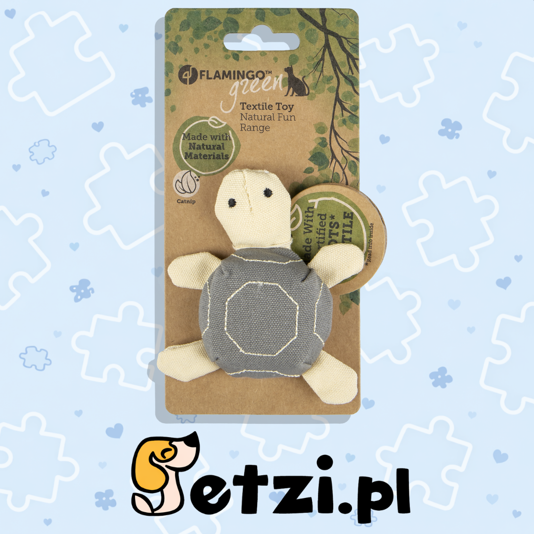 FLAMINGO CT NATURAL FUN TURTLE GREY/BEIGE 11CM