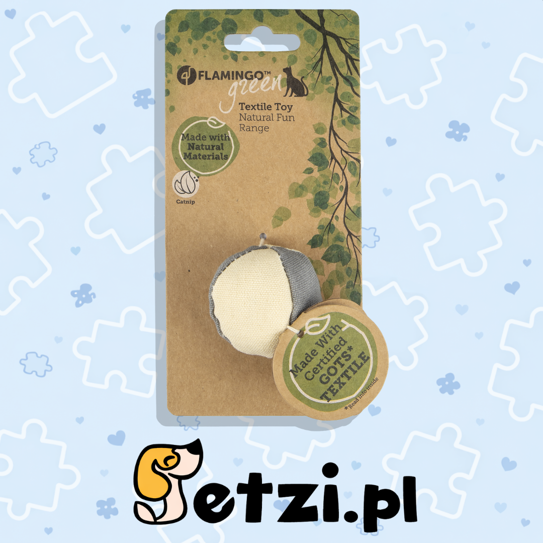 FLAMINGO CT NATURAL FUN BALL GREY/BEIGE 4,5CM
