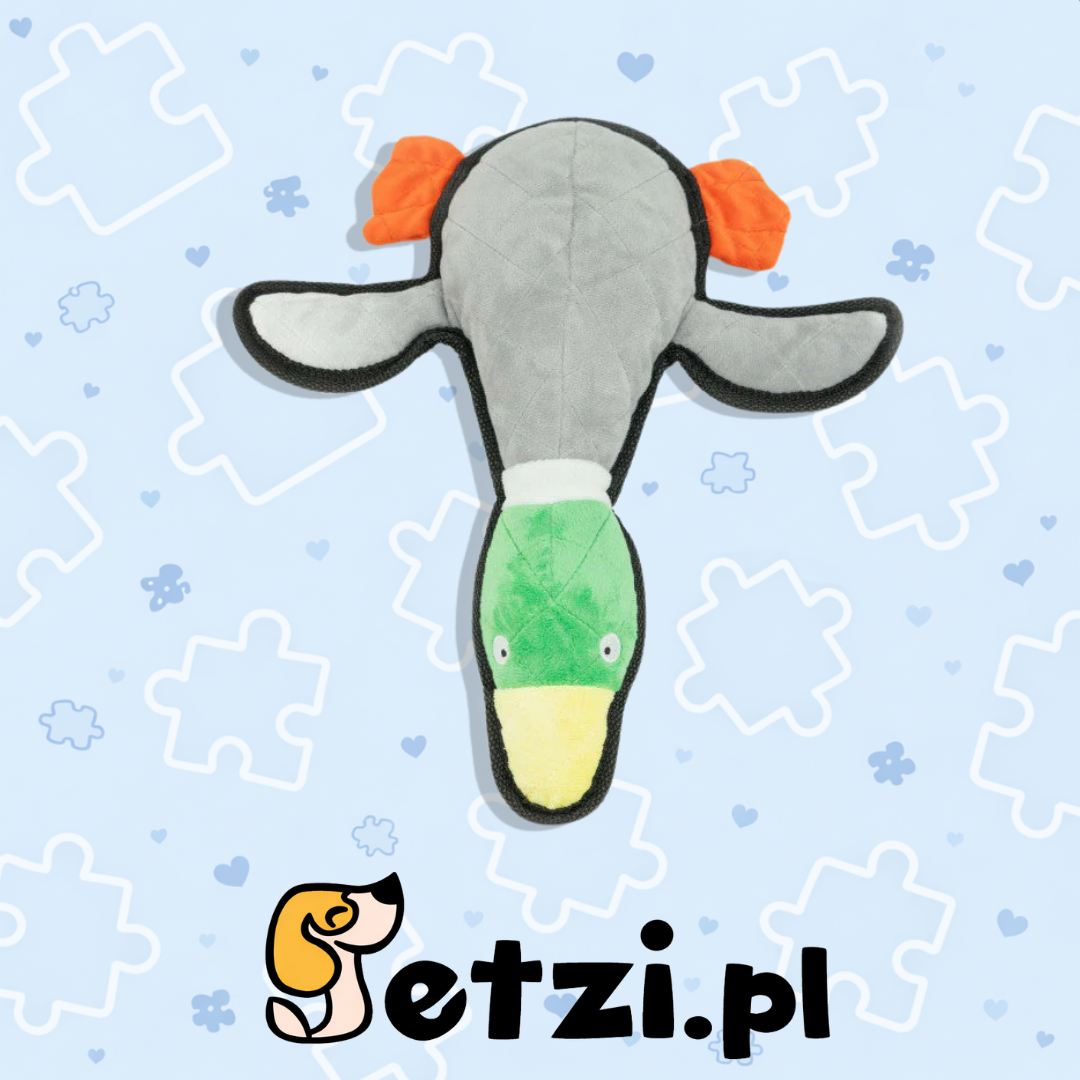 BUBA KACZKA KRZYŻÓWKA PLUSZOWA 32CM - ZABAWKA DLA PSA