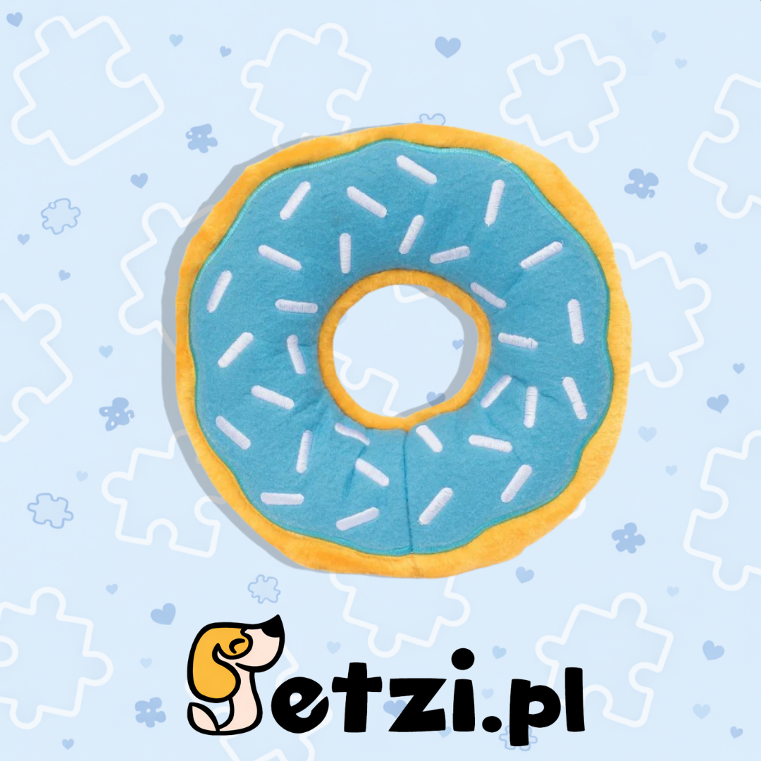 ZIPPY PAWS PLUSZOWY DONUT JUMBO BORÓWKOWY