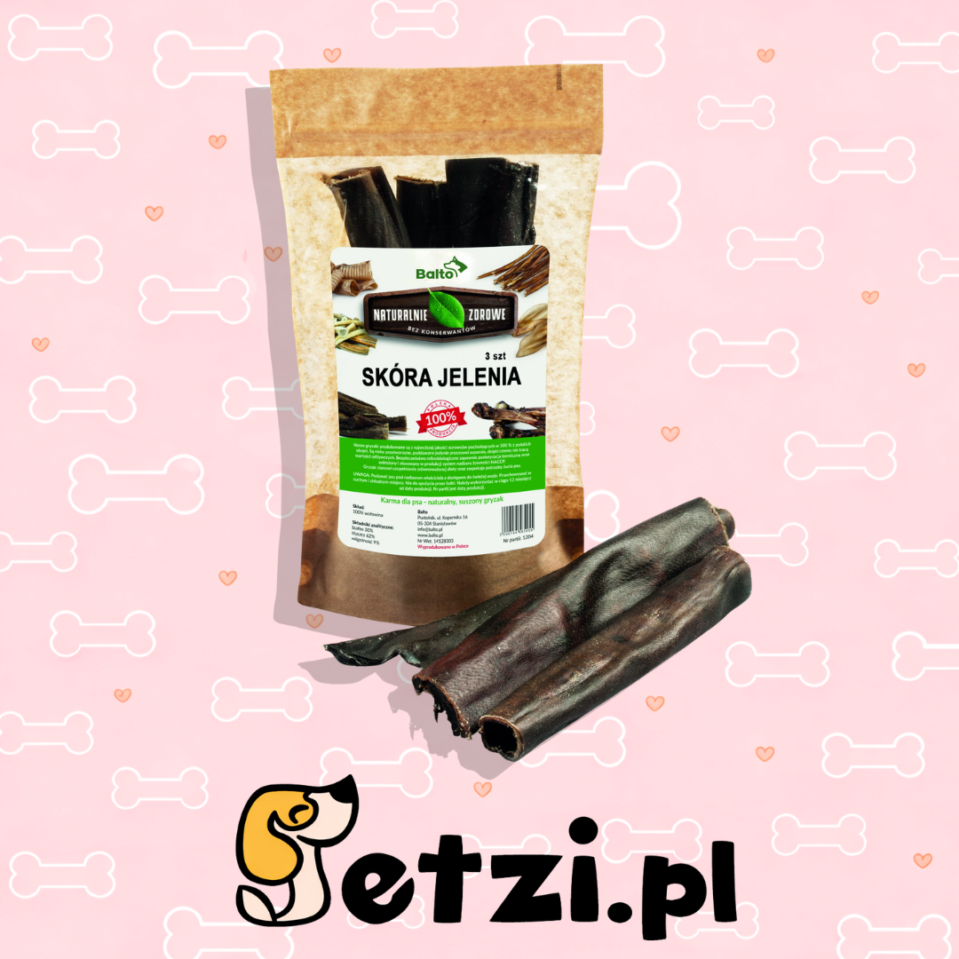 BALTO PREMIUM GRYZAK DLA PSA SKÓRA JELENIA