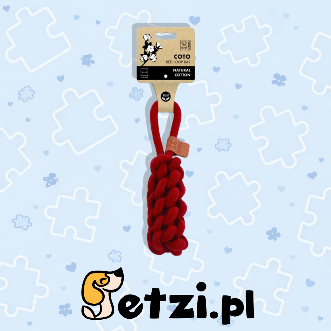 M-PETS ZABAWKA BAWEŁNIANA COTO LOOP BAR 22 CM
