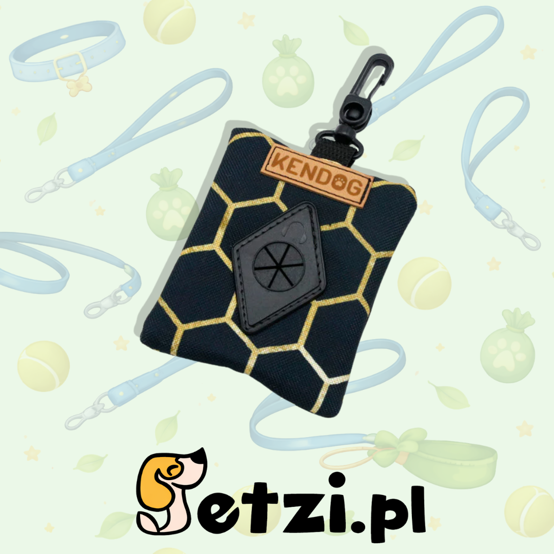 KENDOG KUPOWNIK CZARNE PLASTRY MIODU - ETUI NA PSIE WORKI
