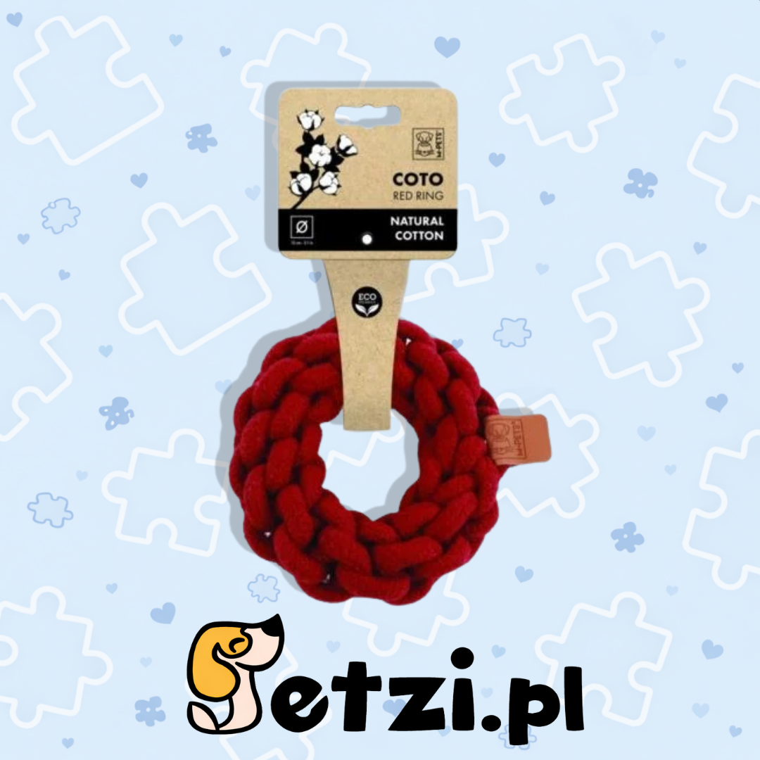 M-PETS ZABAWKA BAWEŁNIANA COTO RING 18 CM