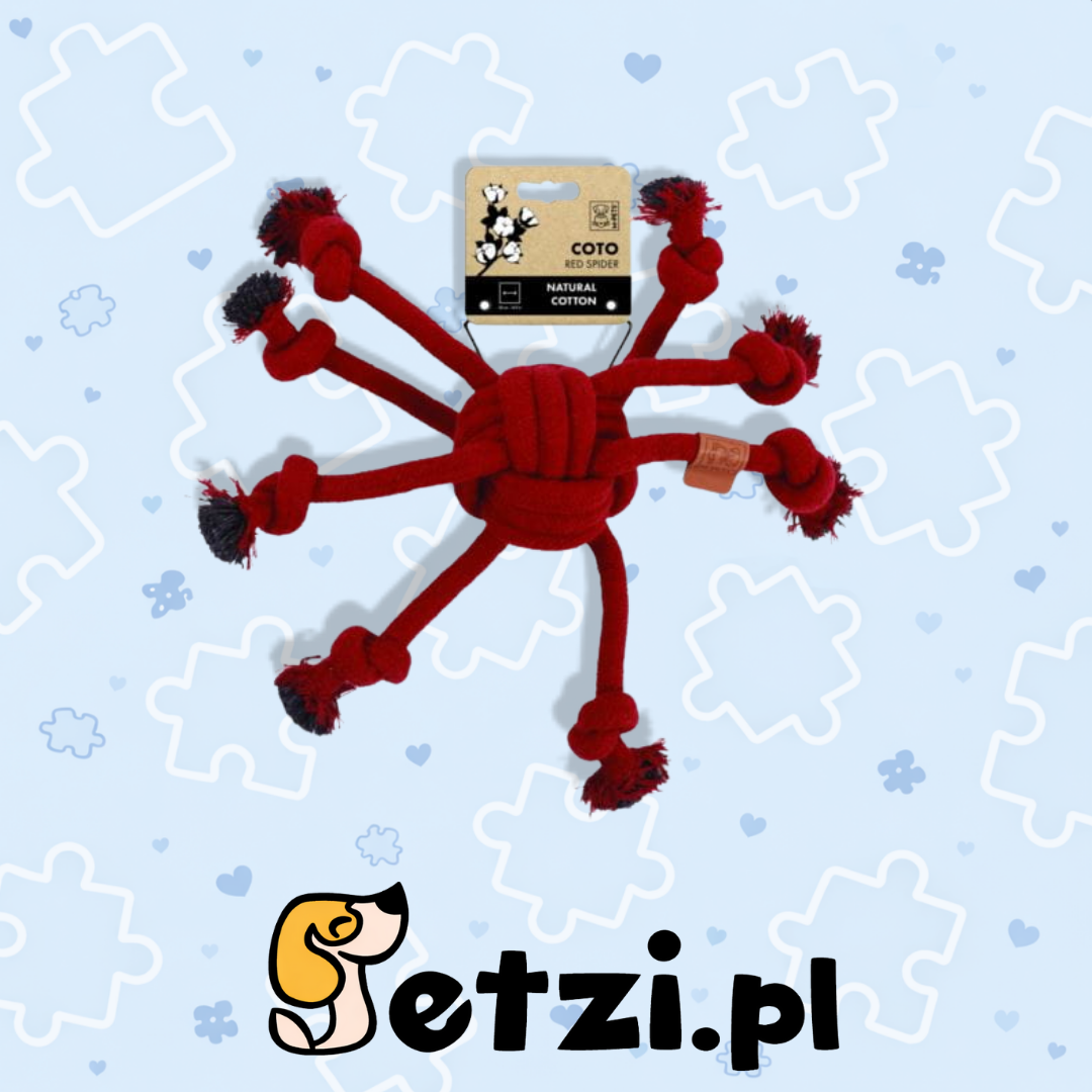 M-PETS ZABAWKA BAWEŁNIANA COTO SPIDER 38CM