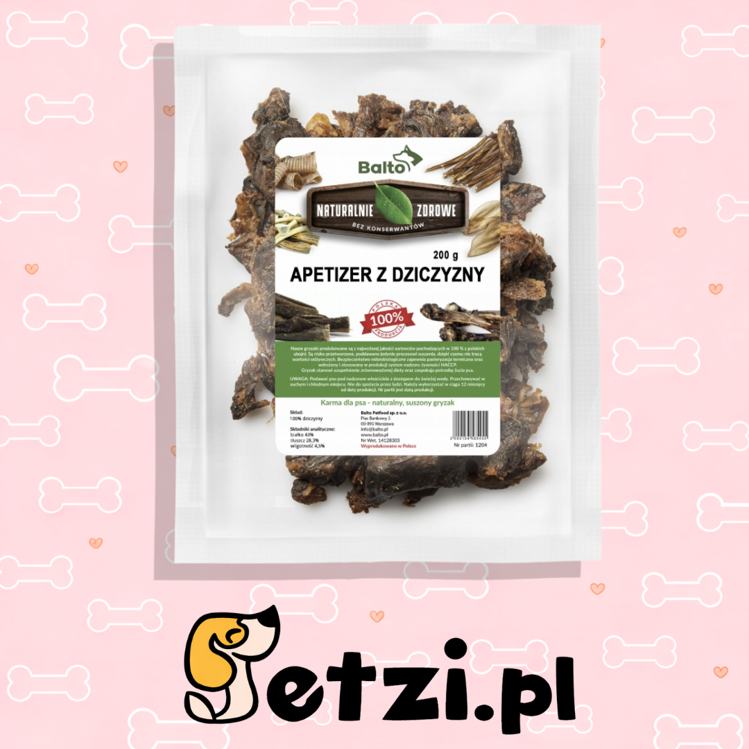 BALTO PRZYSMAKI DLA PSA APETIZER Z DZICZYZNY 100G