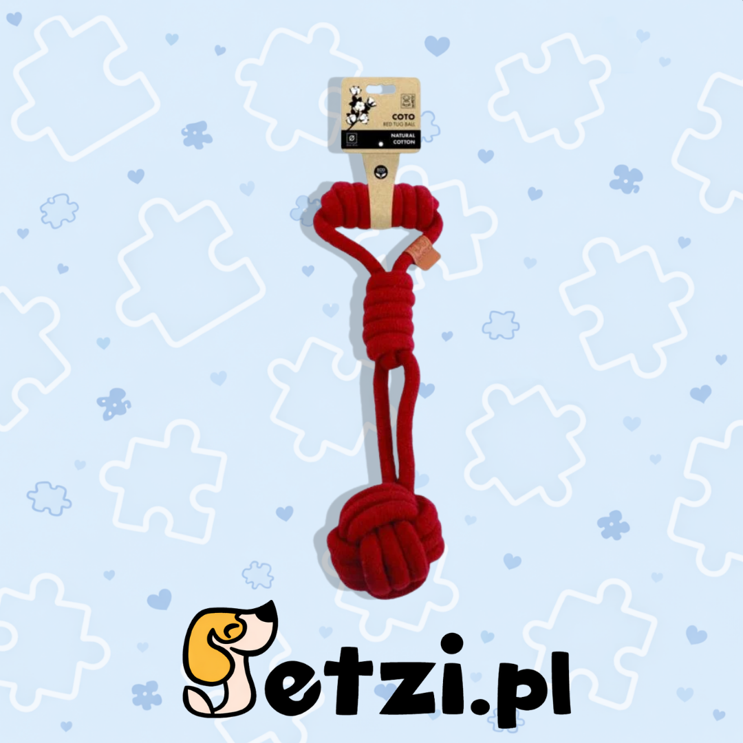M-PETS ZABAWKA BAWEŁNIANA COTO TUG BALL 36CM