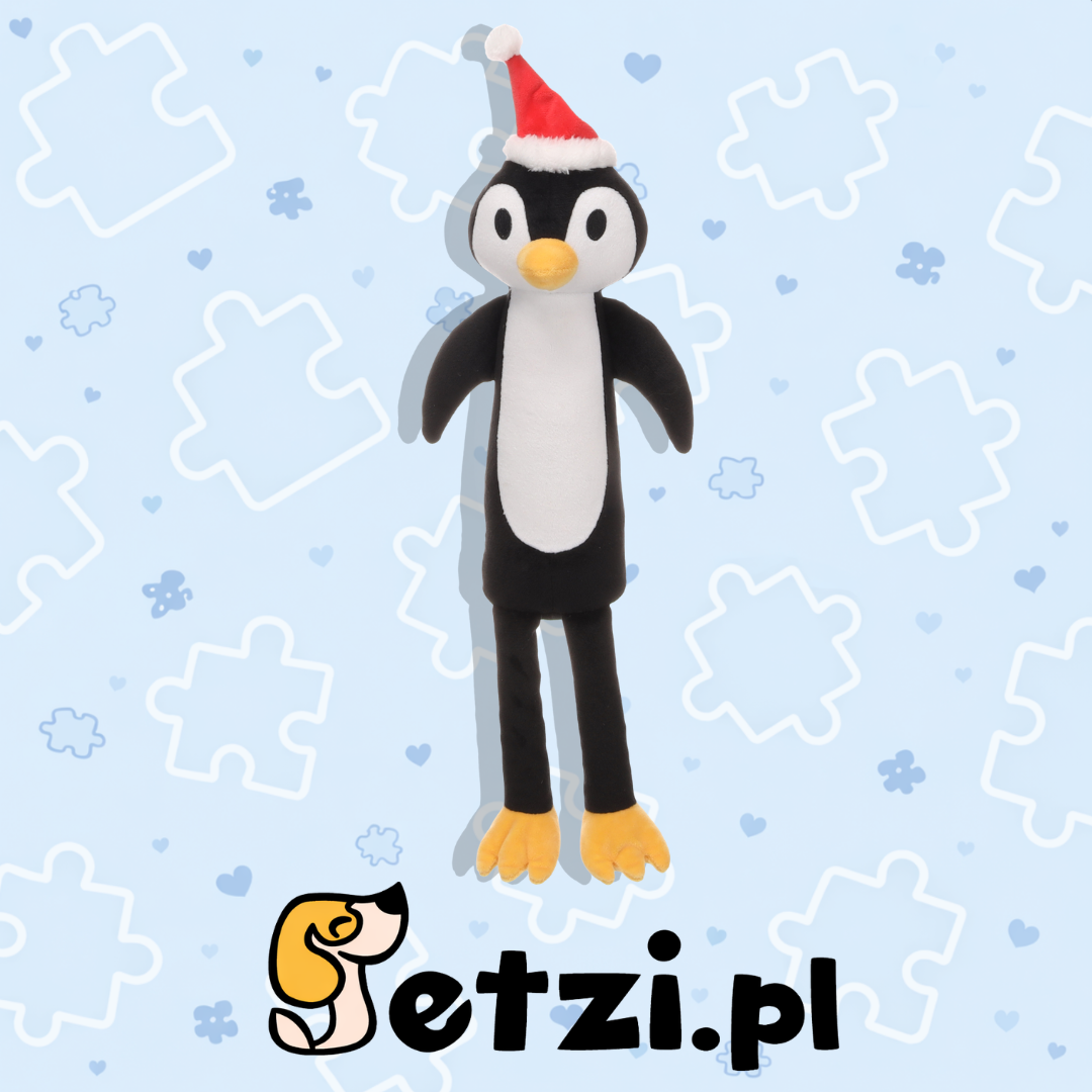 FLAMINGO CHRISTMAS TOY PATRA PENGUIN BLACK 15X9X45CM