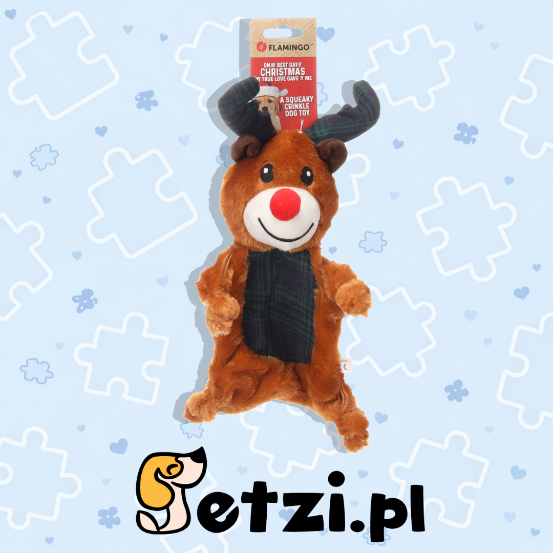 FLAMINGO CHRISTMAS TOY JEFFRO REINDEER BROWN 22,5X11X35CM