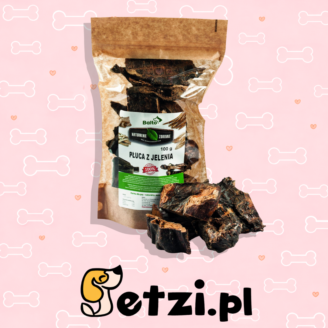 BALTO GRYZAK DLA PSA - PŁUCA JELENIA PREMIUM (OPAK. 100G)
