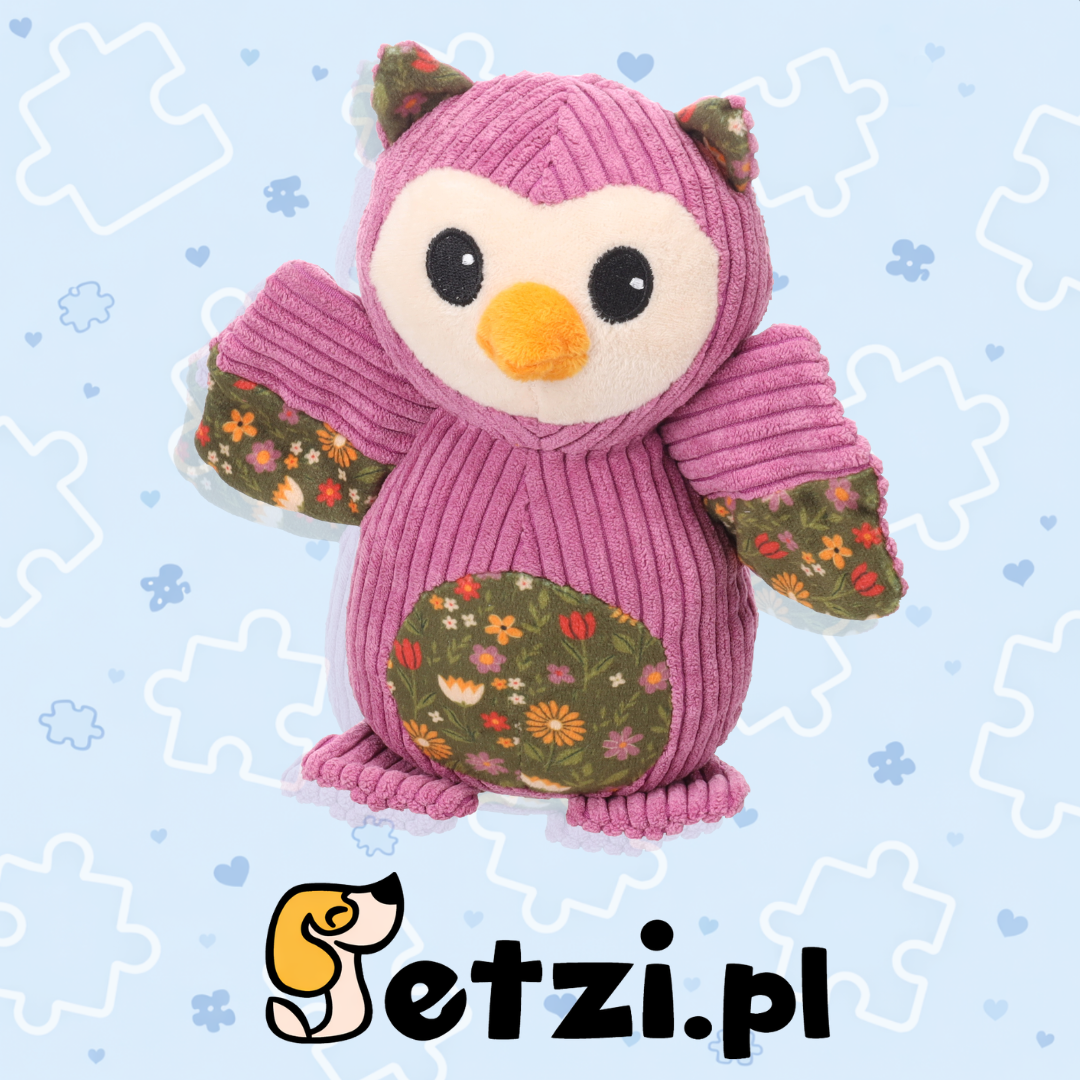FLAMINGO TOY LACY OWL PURPLE 23X9X26CM