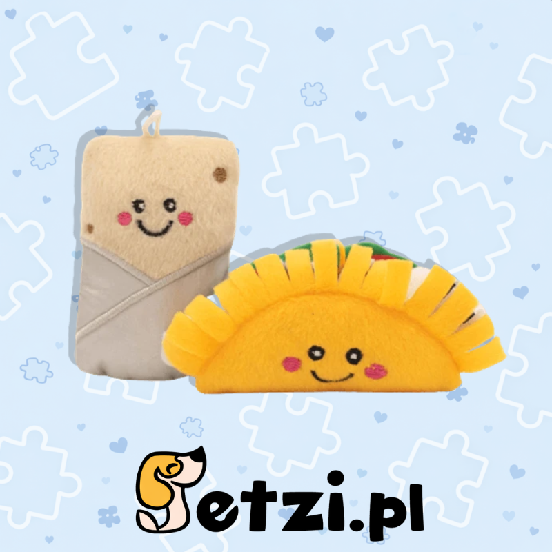ZIPPY CLAWS NOMNOMZ TACO AND BURRITO