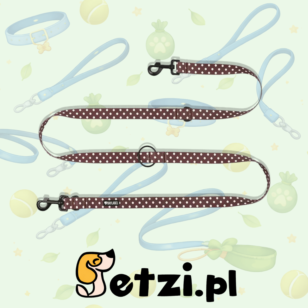 BAYLABEL SMYCZ PRZEPINANA SPOTTED LATTE 300 CM 25 MM