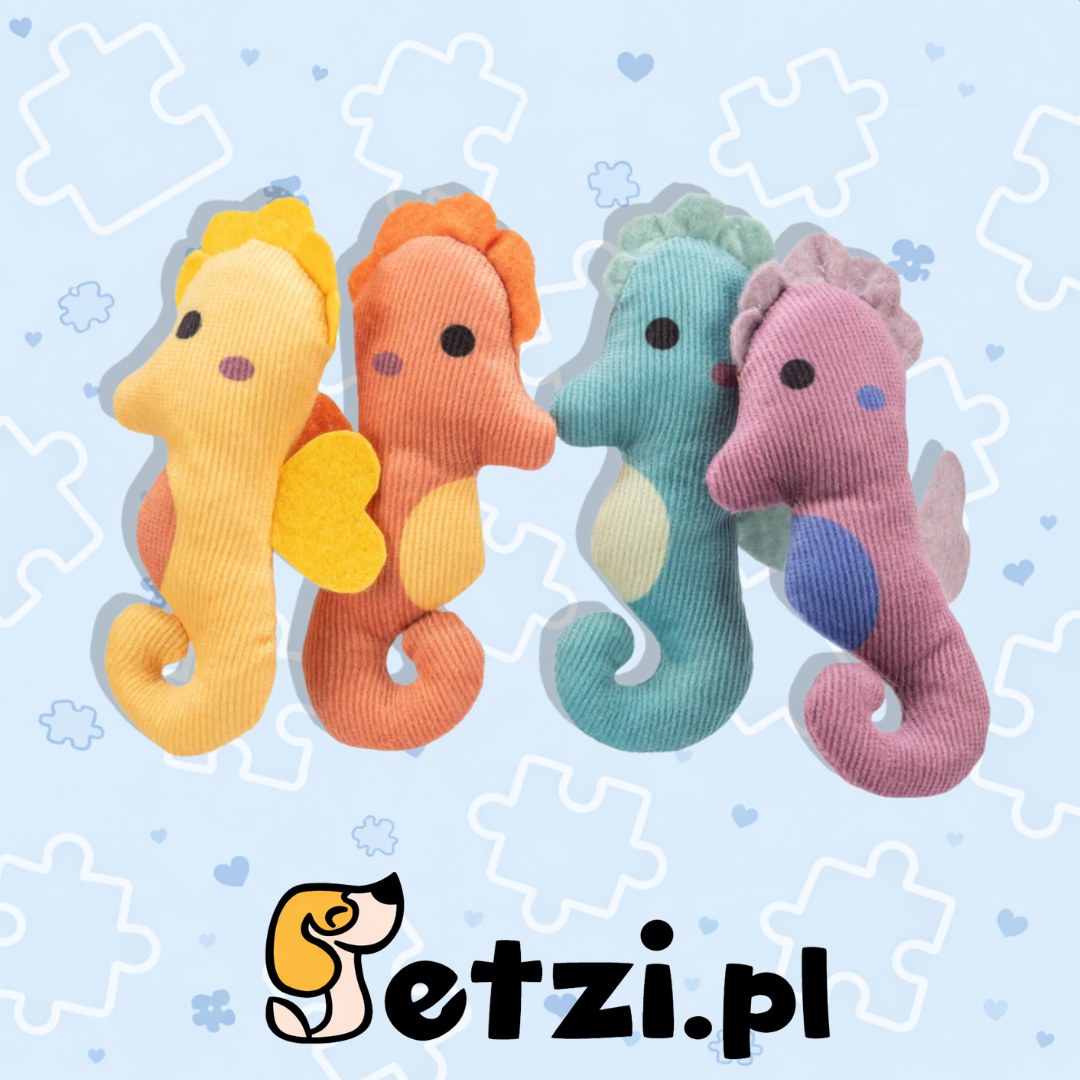 TRIXIE KOT KONIK MORSKI ZABAWKA, PLUSZ, 11 CM, Z KOCIMIĘTKĄ