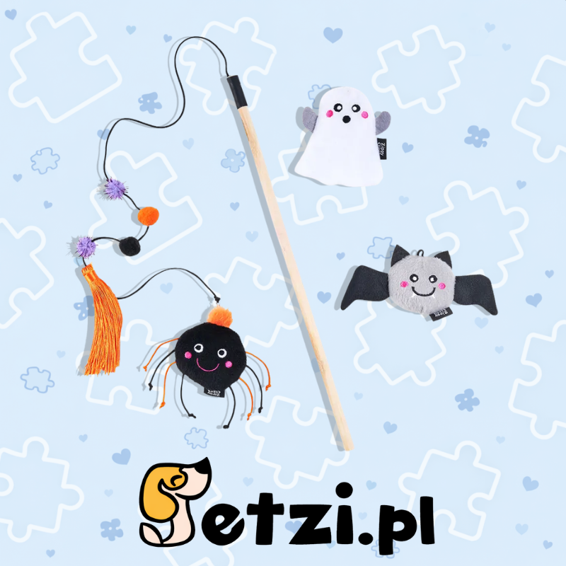 ZIPPY CLAWS HALLOWEEN ZIPPYSTICK GHOST WITH FRIENDS