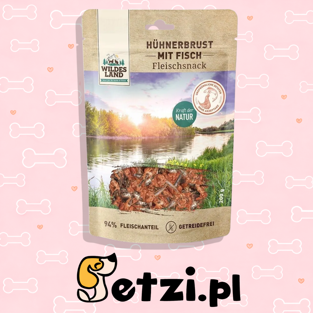 WILDES LAND FLEISCHSNACKS HUHNERBRUST MIT FISH 70G