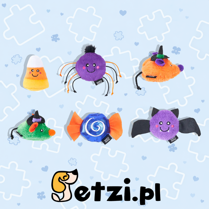 ZIPPY CLAWS HALLOWEEN 6PACK SPOOKY FRIENDS
