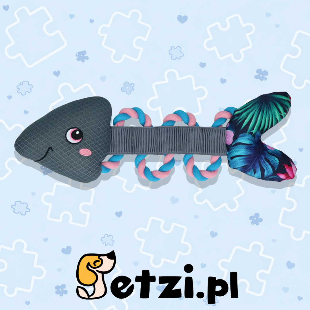 COOLPETS PULL ME! FISHY ROPE FLOWER