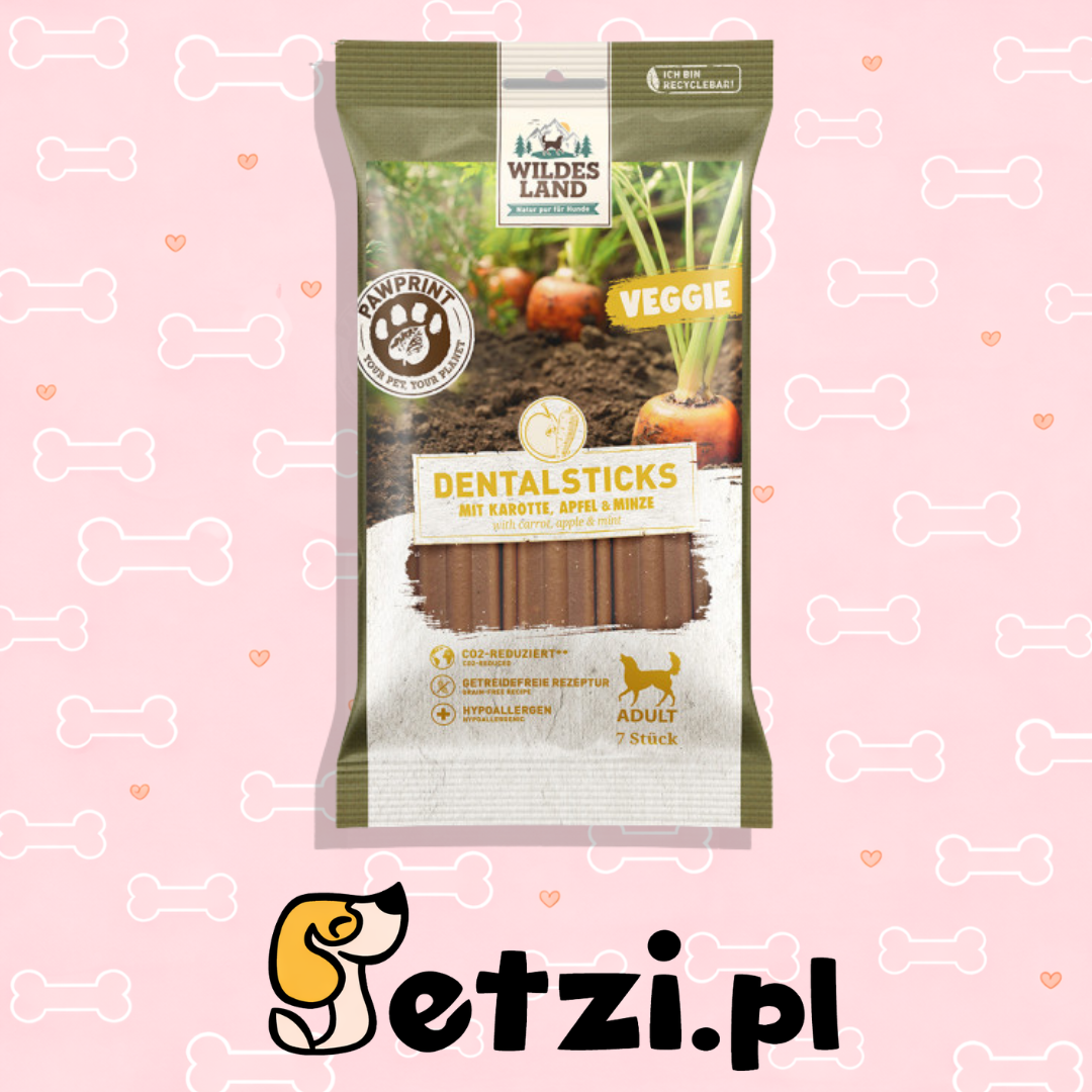 WILDES LAND DOG PAW PRINT VEGGIE DENTAL STICKS 180G