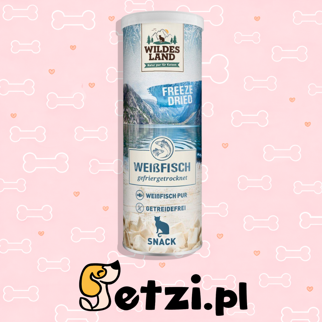 WILDES LAND CAT WHITE FISH LIOFILIZOWANE PRZYSMAKI DLA KOTÓW 30G