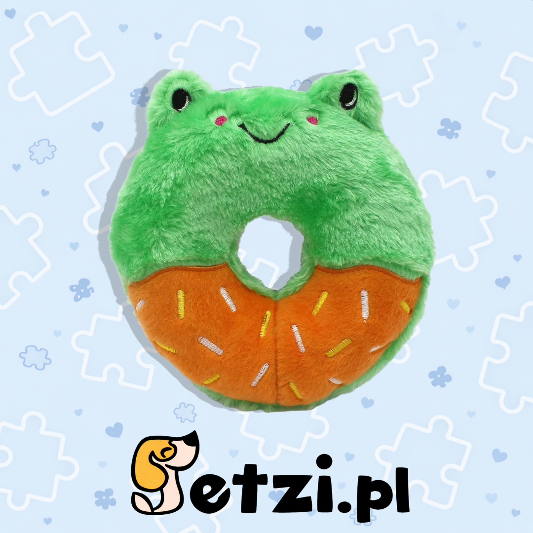 ZIPPY PAWS PLUSZOWY DONUTZ ŻABA – PLUSZOWA ZABAWKA DLA PSA (ŻABA)