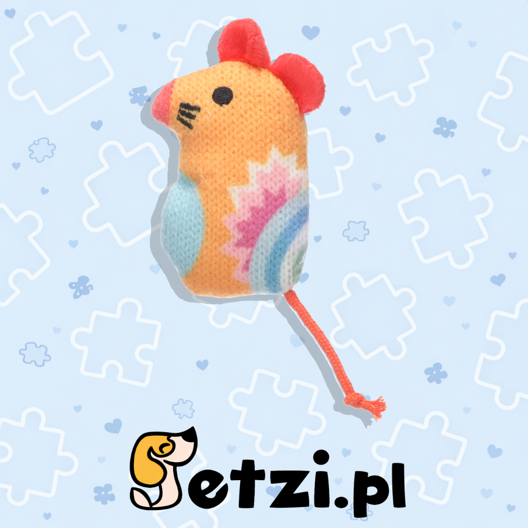 FLAMINGO TOY NITZ MOUSE ORANGE 5,3X2,9X8,5CM