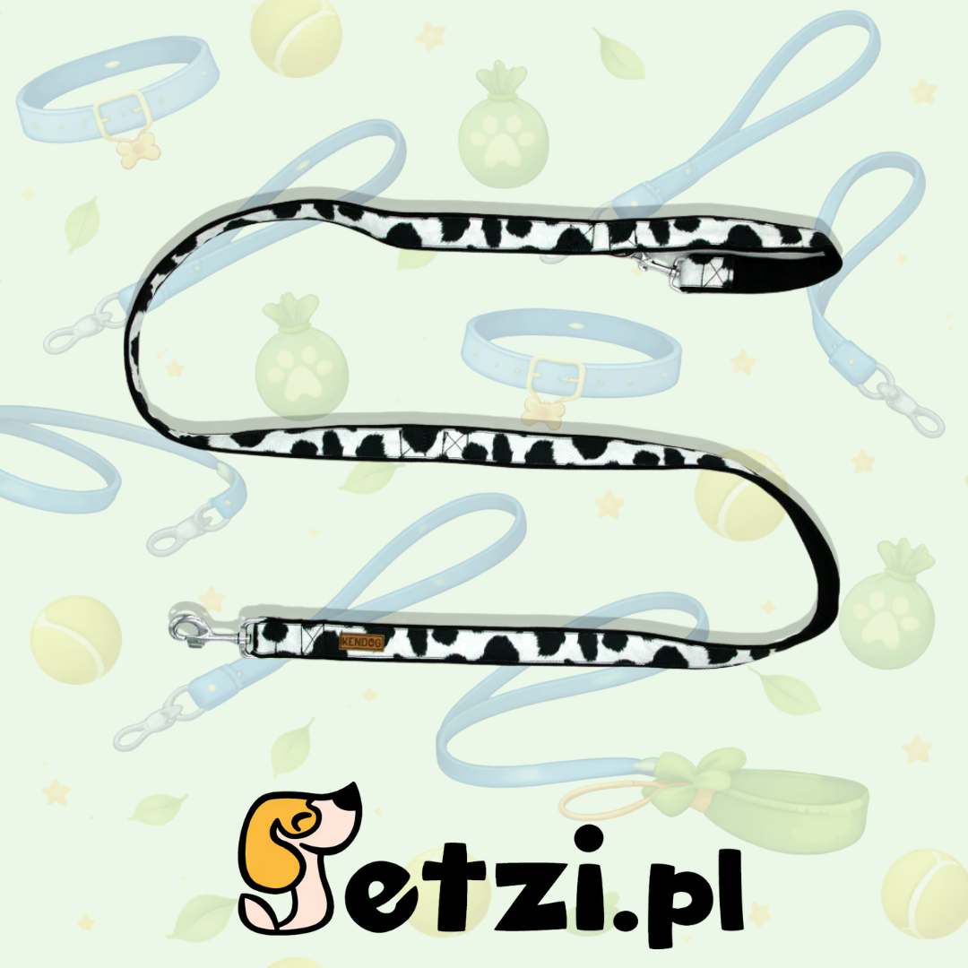 KENDOG SMYCZ PRZEPINANA KROWA 200CM 3CM