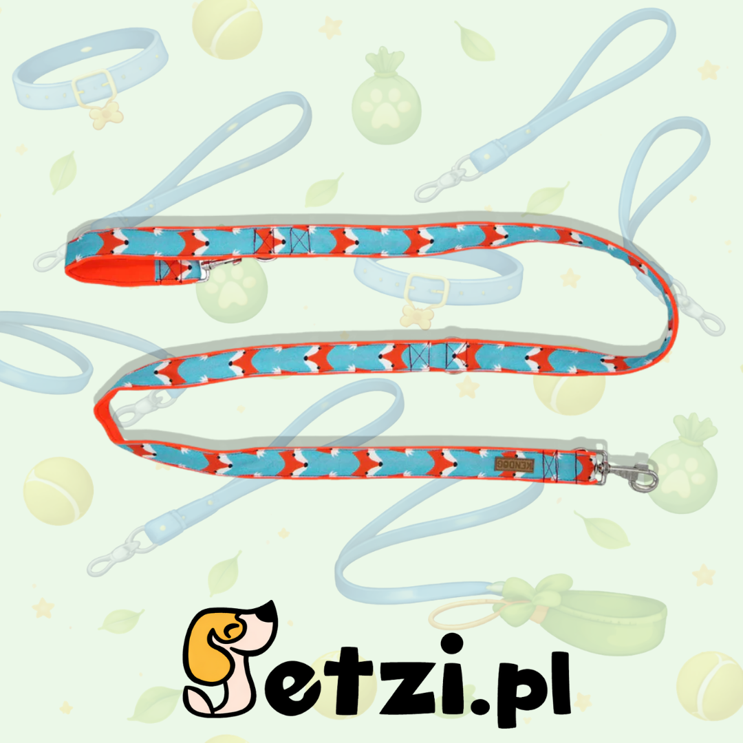 KENDOG SMYCZ PRZEPINANA LISY 300CM 2CM