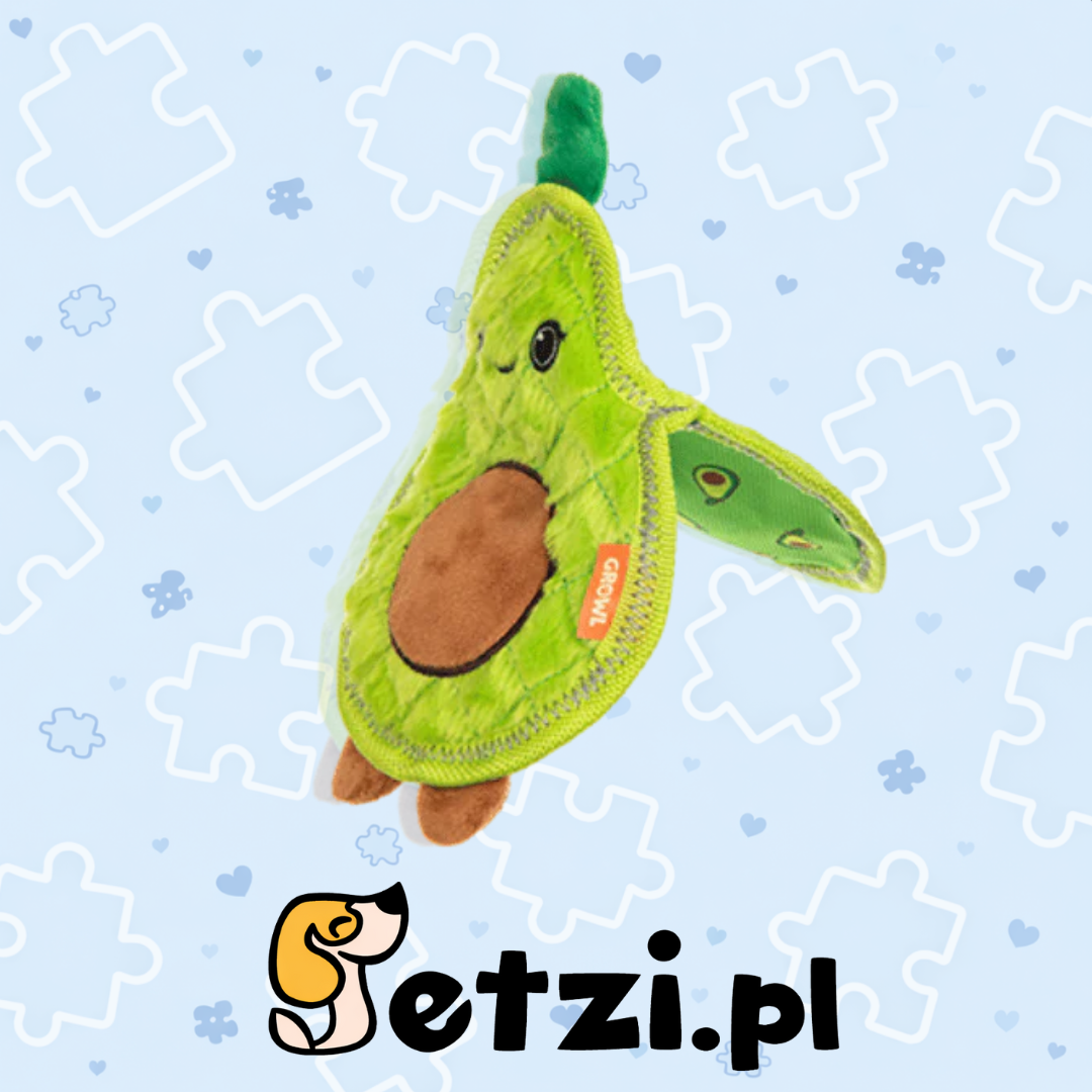 GROWL FLIP FLOPPZ AVOCADO GREEN - WYTRZYMAŁA PISZCZĄCA ZABAWKA