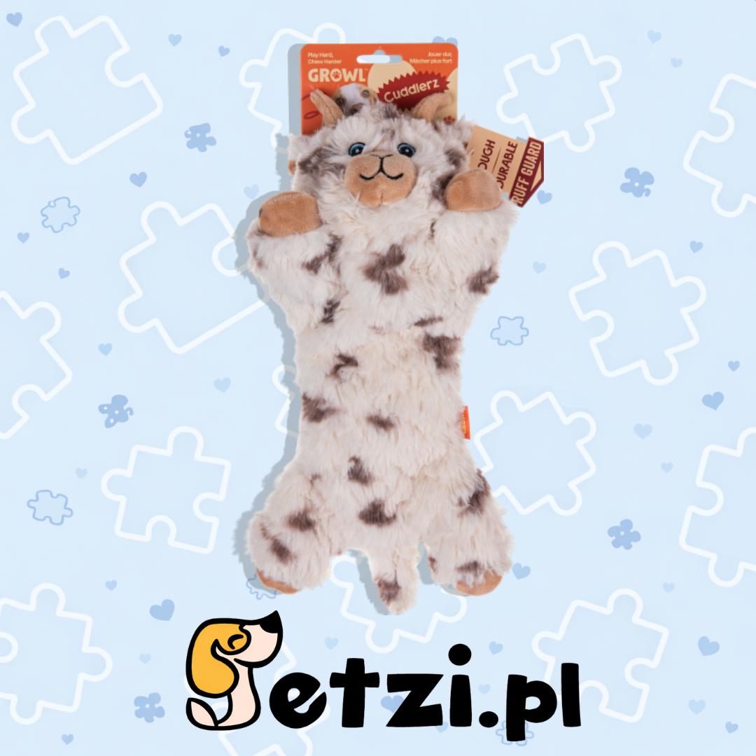GROWL CUDDLERZ GOAT - PLUSZOWA ZABAWKA DLA PSA Z PISZCZAŁKAMI